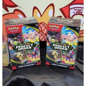 Pokemon TCG Mega Evolution Perfect Order Booster Bundles New Sealed Set of 2